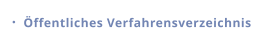 Öffentliches Verfahrensverzeichnis